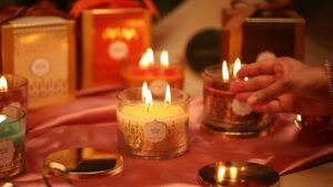 How to set up candles for a romantic night